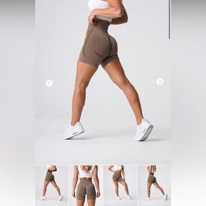 NVGTN Mocha Contour Seamless Shorts
